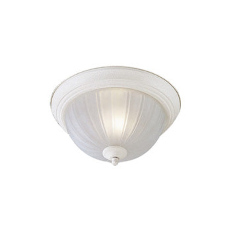Energy Star One Light Flush Mount in Textured White
