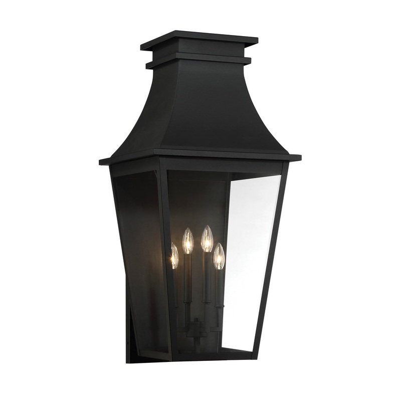 Gloucester Four Light Wall Mount in Sand Coal