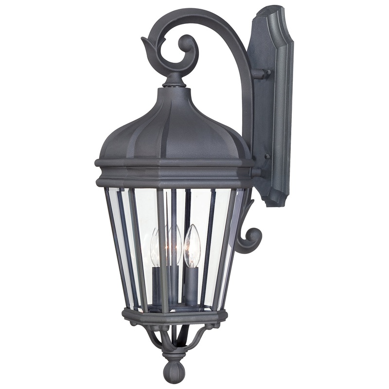 Harrison Three Light Wall Mount in Coal