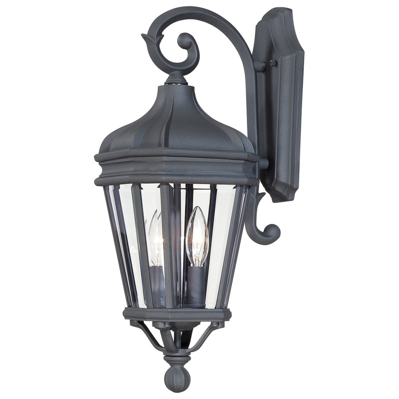 Harrison Two Light Wall Mount in Coal