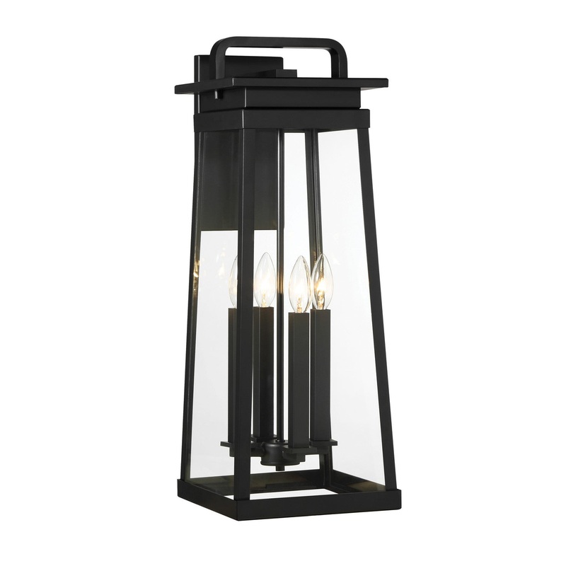 Isla Vista Four Light Outdoor Wall Mount in Coal