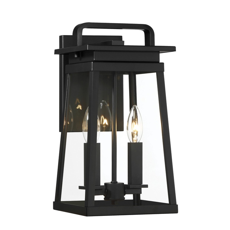 Isla Vista Two Light Outdoor Wall Mount in Coal