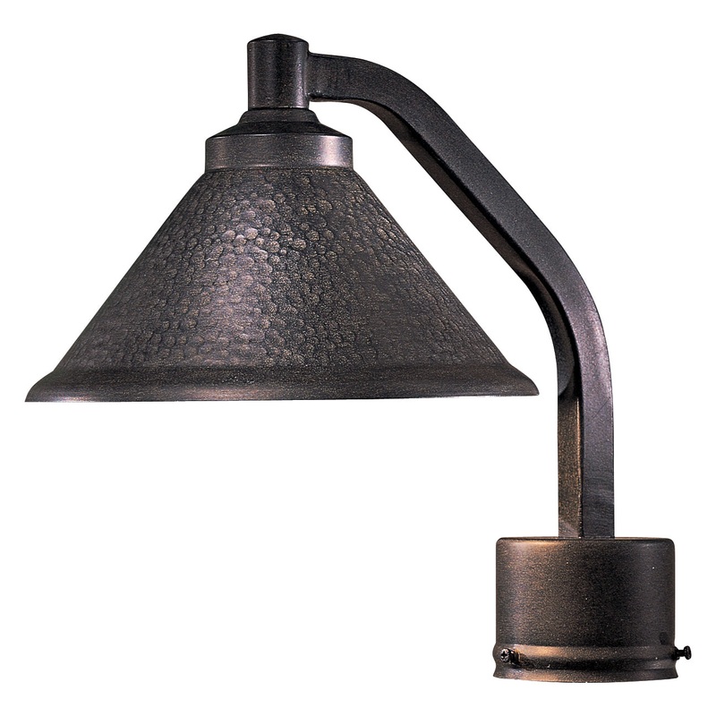 Kirkham One Light Post Mount in Aspen Bronze