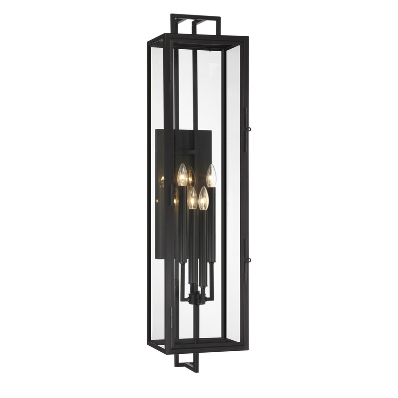 Knoll Road Four Light Wall Mount in Coal