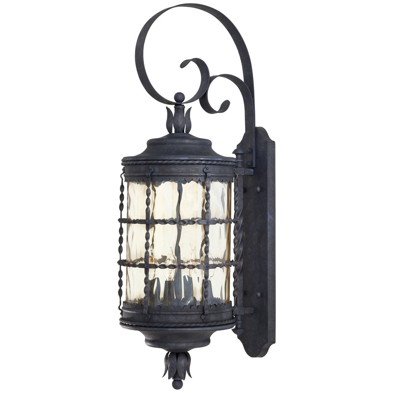 Mallorca Four Light Wall Mount in Spanish Iron