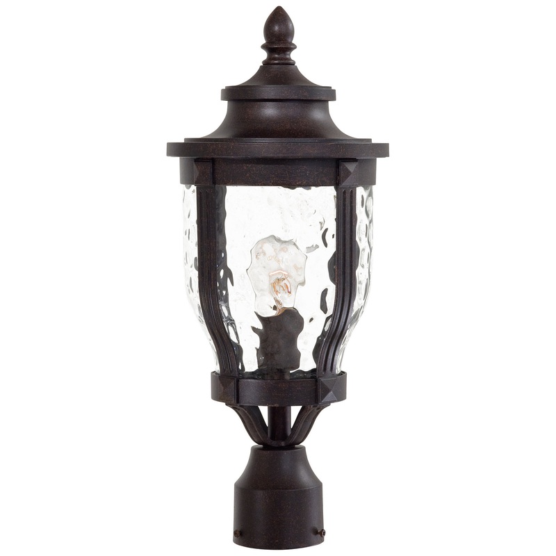 Merrimack One Light Post Mount in Corona Bronze