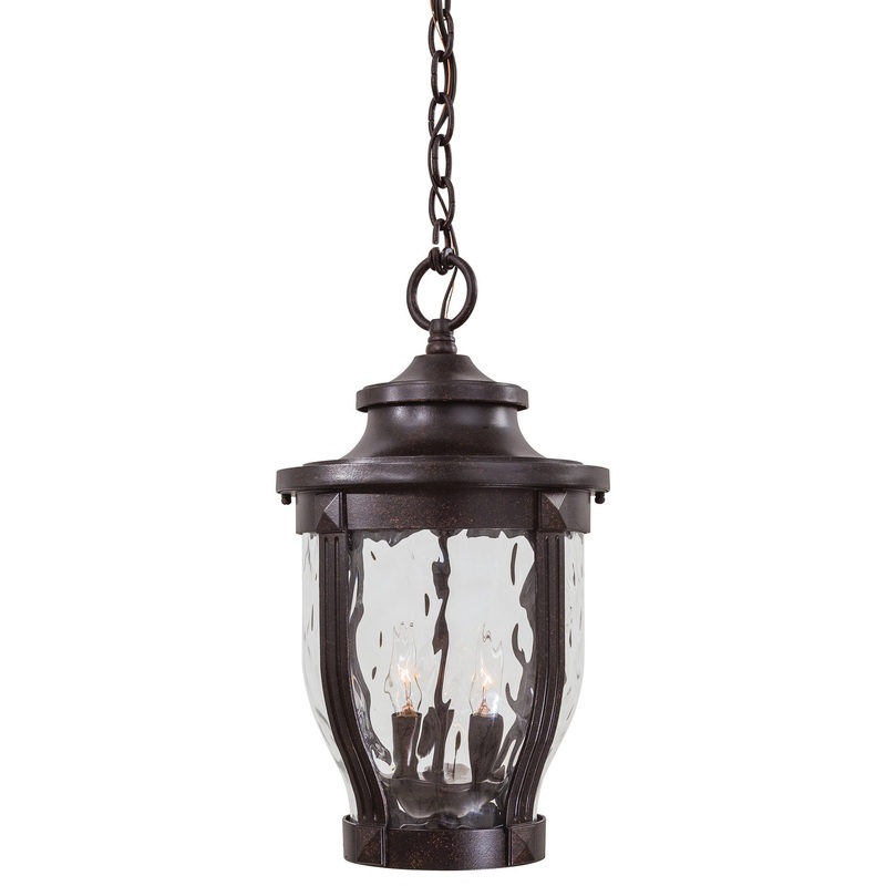 Merrimack Three Light Chain Hung in Corona Bronze