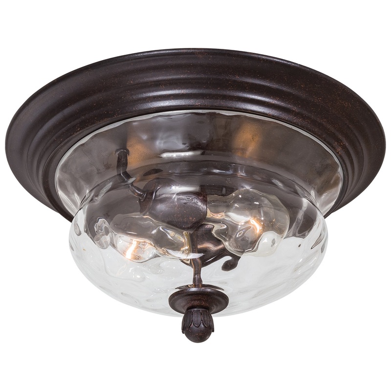 Merrimack Two Light Flush Mount in Corona Bronze