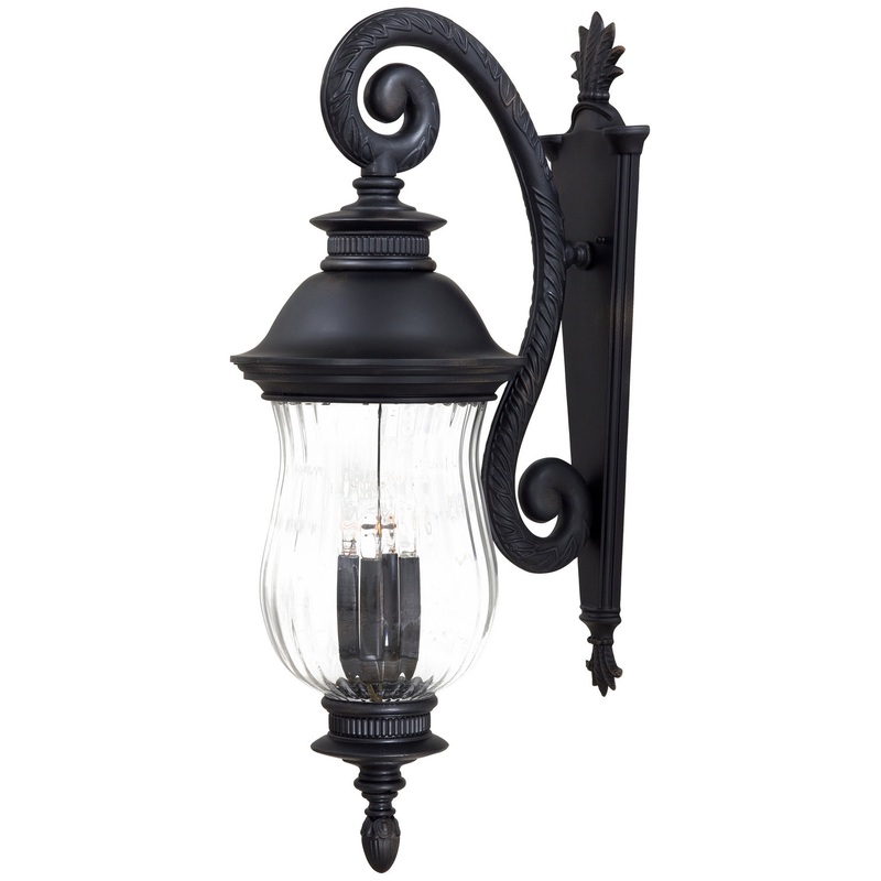 Newport Four Light Wall Mount in Heritage