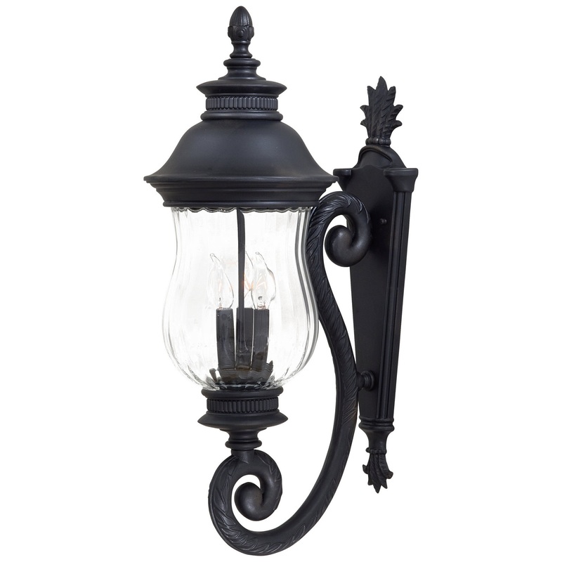 Newport Three Light Wall Mount in Heritage