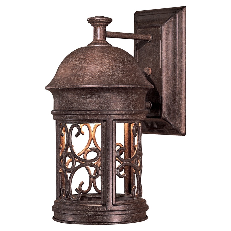 Sage Ridge One Light Wall Mount in Vintage Rust