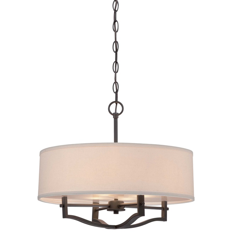Three Light Pendant in Vintage Bronze
