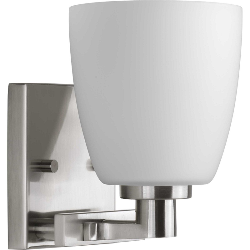 Fleet One Light Bath Bracket in Brushed Nickel