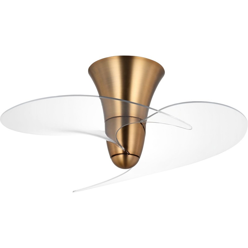 Beal 36"Ceiling Fan in Vintage Brass