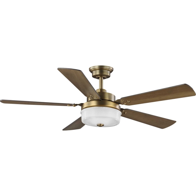 Tempt 52"Ceiling Fan in Vintage Brass