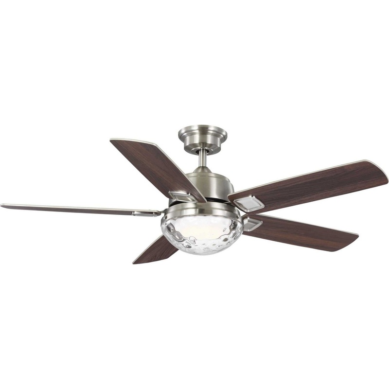 Tompkins 52"Ceiling Fan in Brushed Nickel