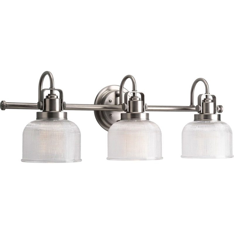 Archie Three Light Bath Bracket in Antique Nickel