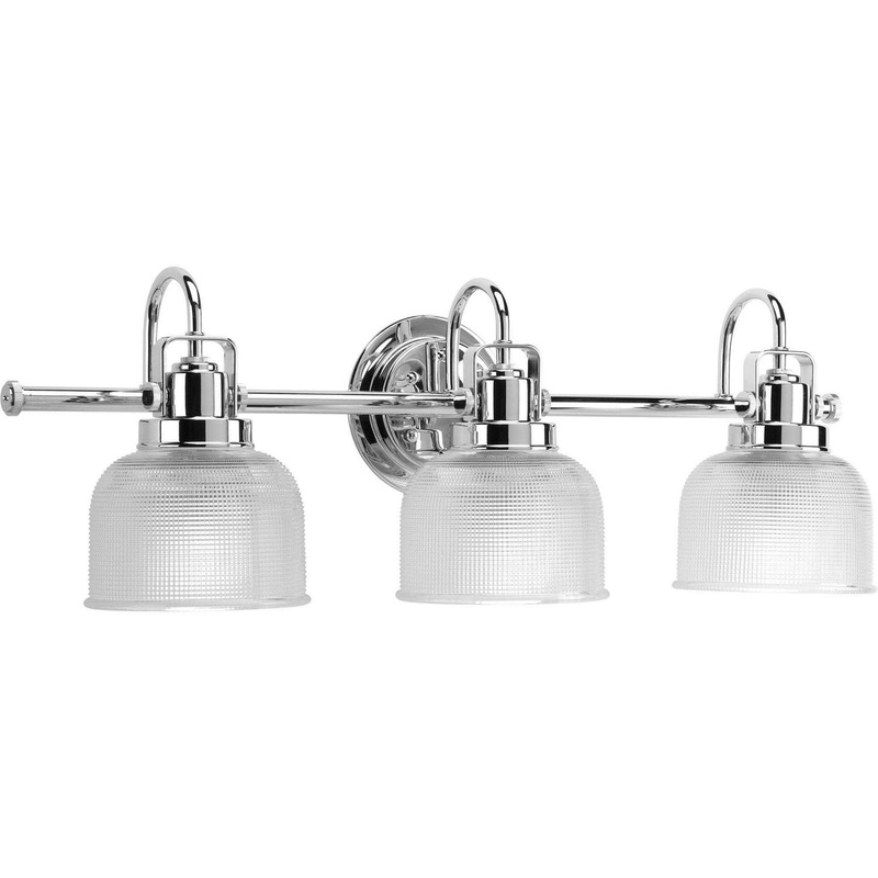 Archie Three Light Bath Bracket in Polished Chrome