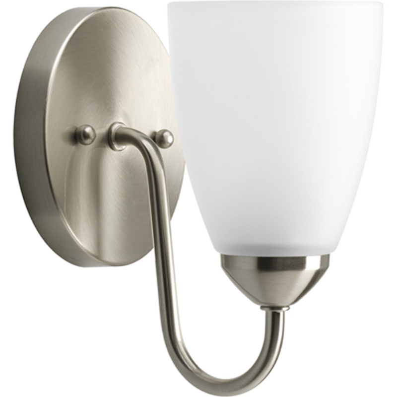Gather One Light Bath in Brushed Nickel