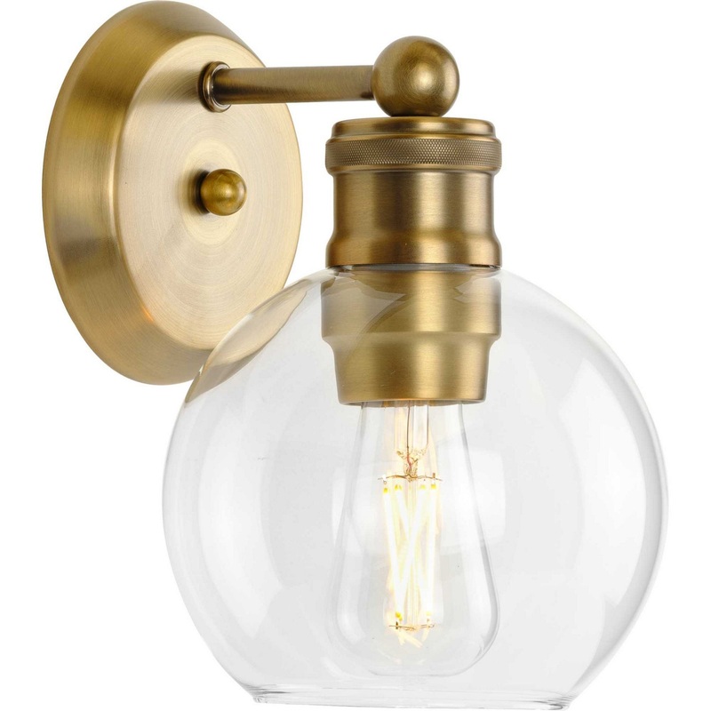 Hansford One Light Bath Bracket in Vintage Brass