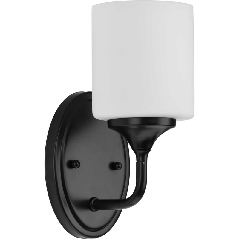 Lynzie One Light Bath in Matte Black