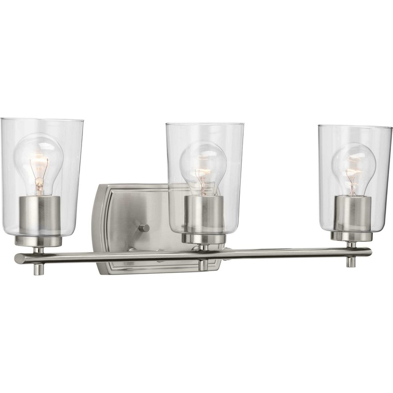 Adley Three Light Bath & Vanity in Brushed Nickel