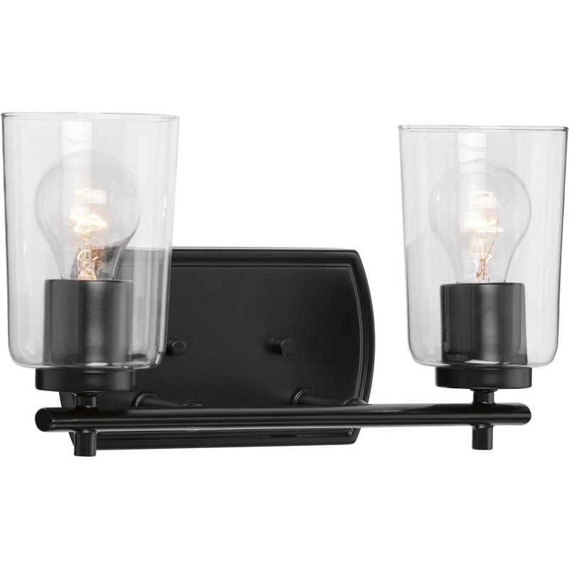 Adley Two Light Bath & Vanity in Black