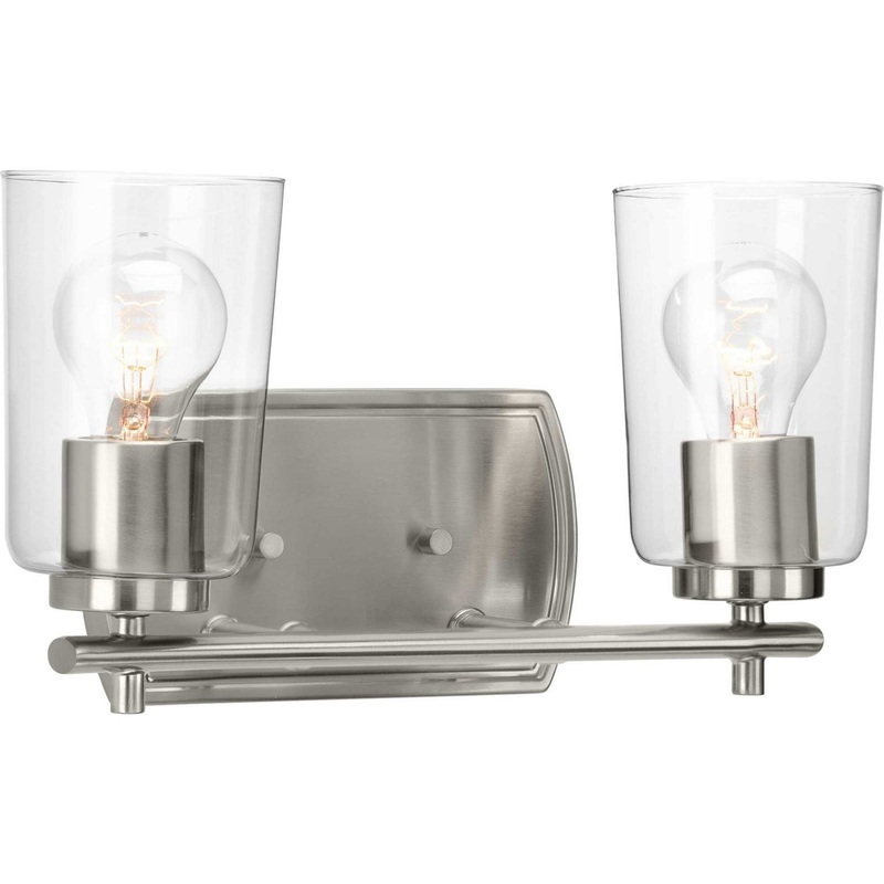 Adley Two Light Bath & Vanity in Brushed Nickel