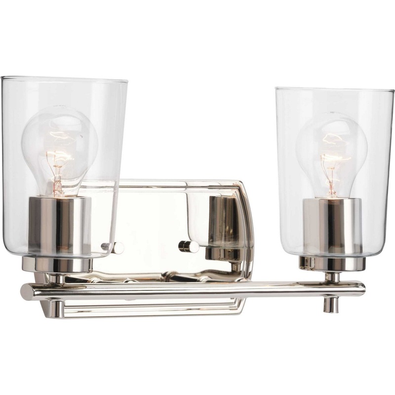 Adley Two Light Bath & Vanity in Polished Nickel