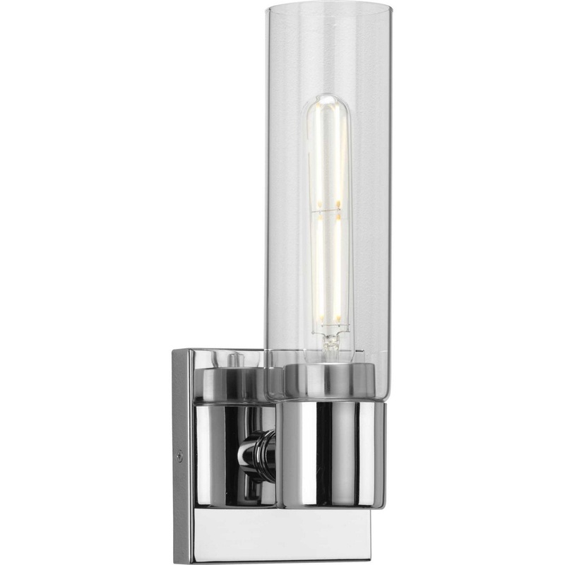 Clarion One Light Bath Bracket in Polished Chrome