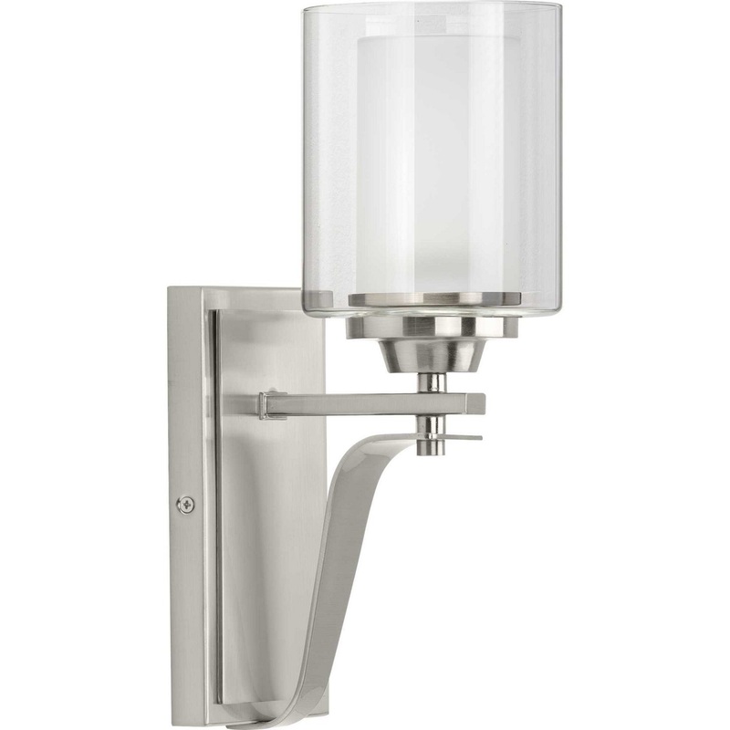 Kene One Light Wall Bracket in Brushed Nickel
