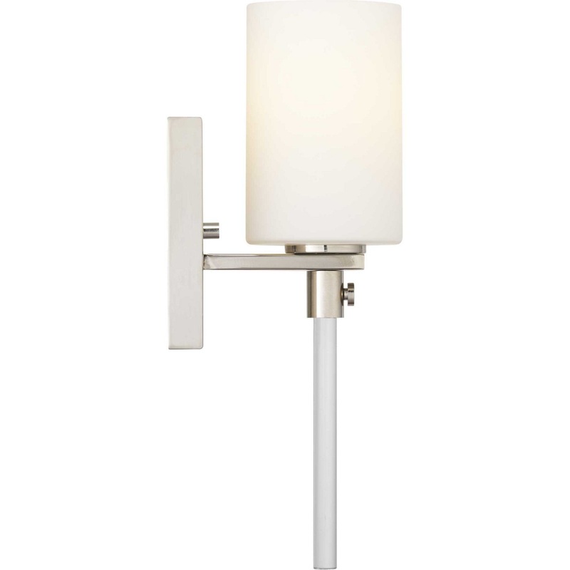 Lisbon One Light Bath in Polished Nickel