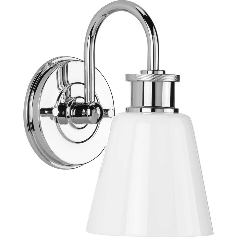 Ashford One Light Bath Bracket in Polished Chrome