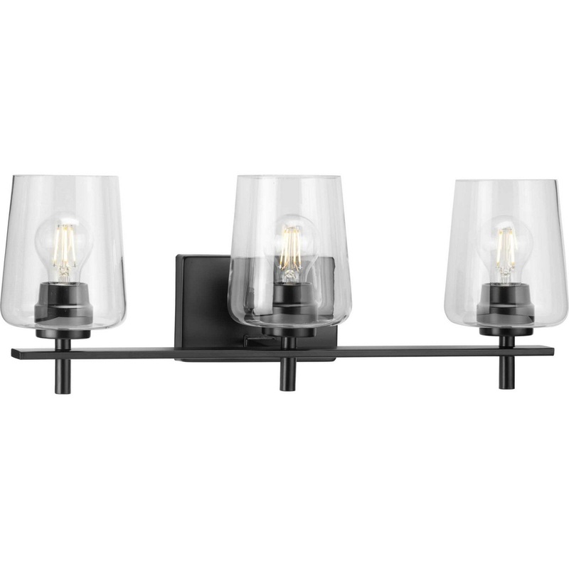Calais Three Light Bath Bracket in Matte Black