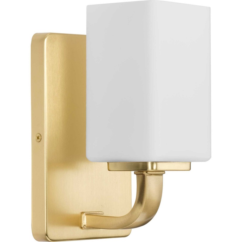 Cowan One Light Bath Vanity in Satin Brass