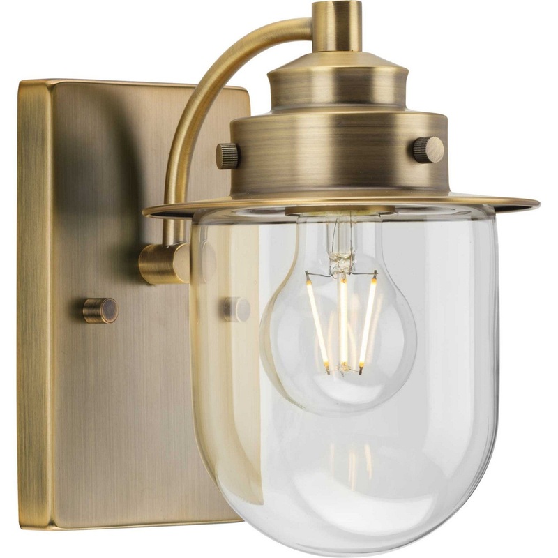 Northlake One Light Bath in Vintage Brass