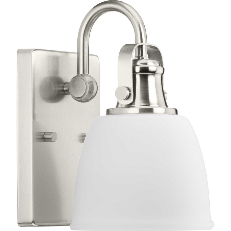 Preston One Light Vanity in Brushed Nickel
