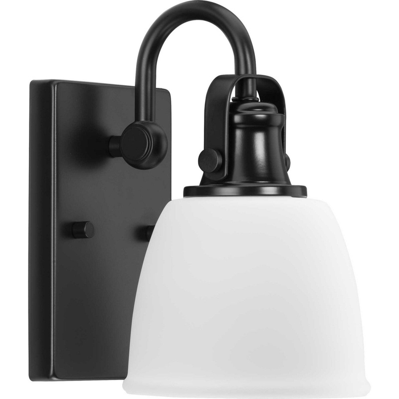 Preston One Light Vanity in Matte Black