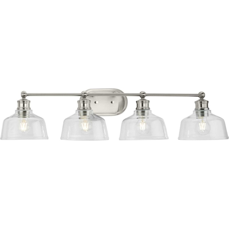 Singleton Four Light Bath in Brushed Nickel