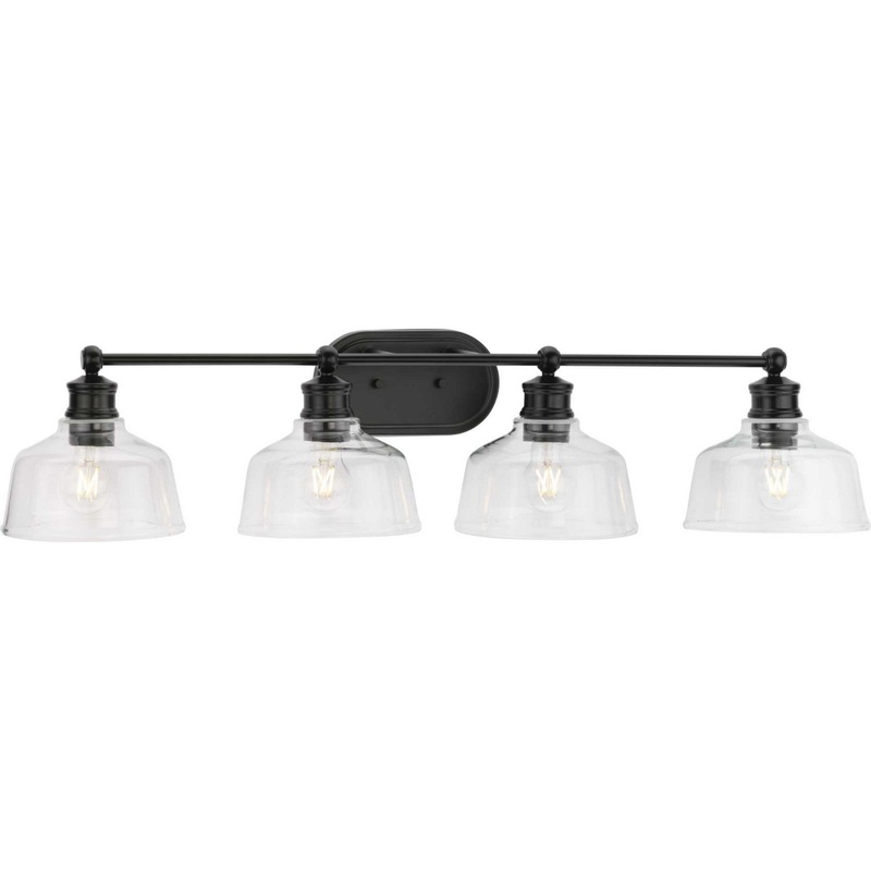 Singleton Four Light Bath in Matte Black