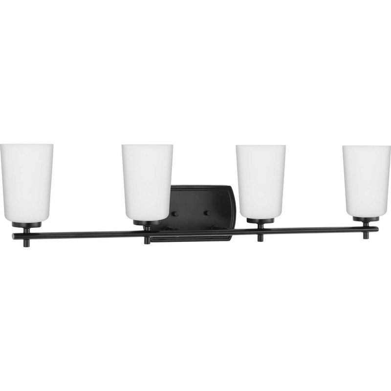 Adley Four Light Bath in Matte Black