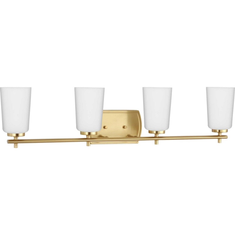 Adley Four Light Bath in Satin Brass