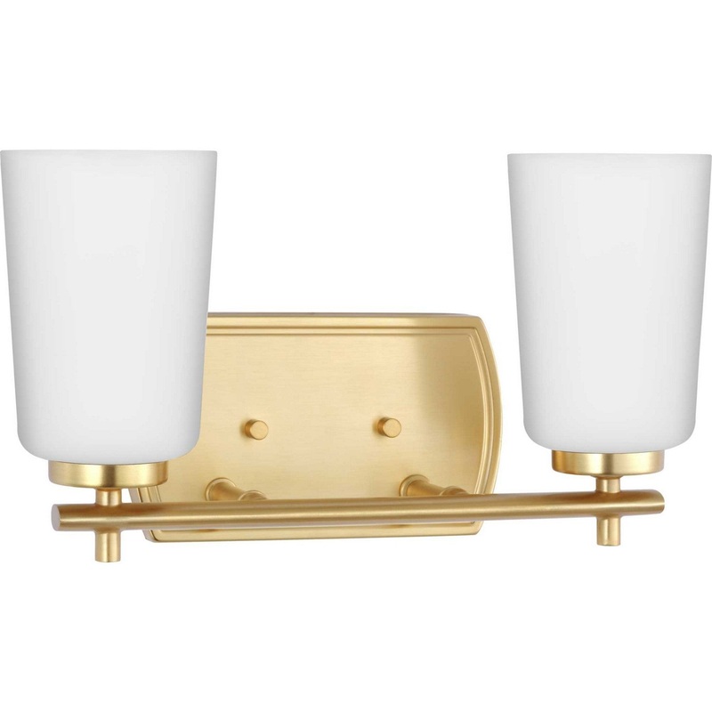 Adley Two Light Bath in Satin Brass