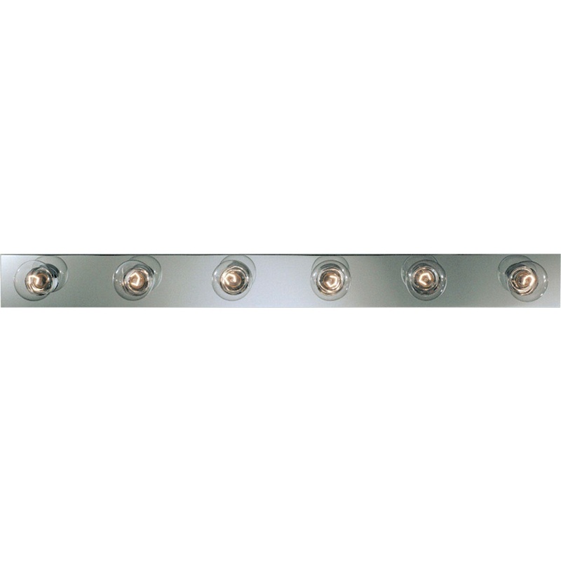 Broadway-Economy Six Light Bath Vanity in Polished Chrome