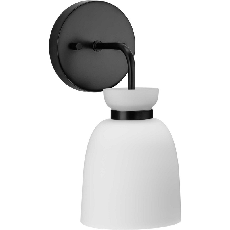 Lexie One Light Bath & Vanity Light in Matte Black