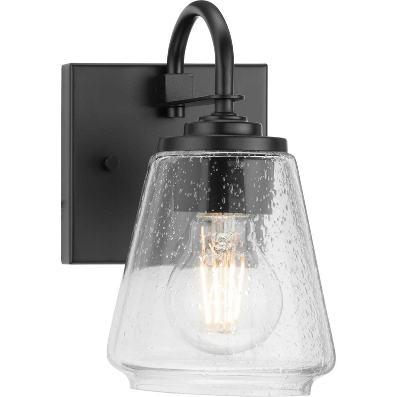 Martenne One Light Bath & Vanity Light in Matte Black