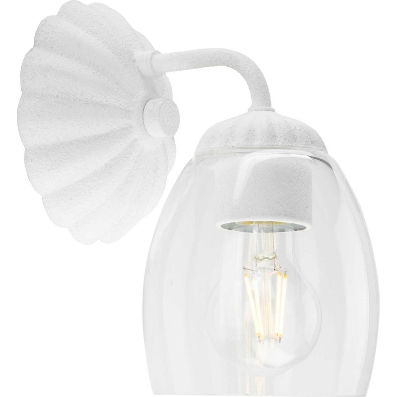Quillan One Light Bath & Vanity Light in White Plaster