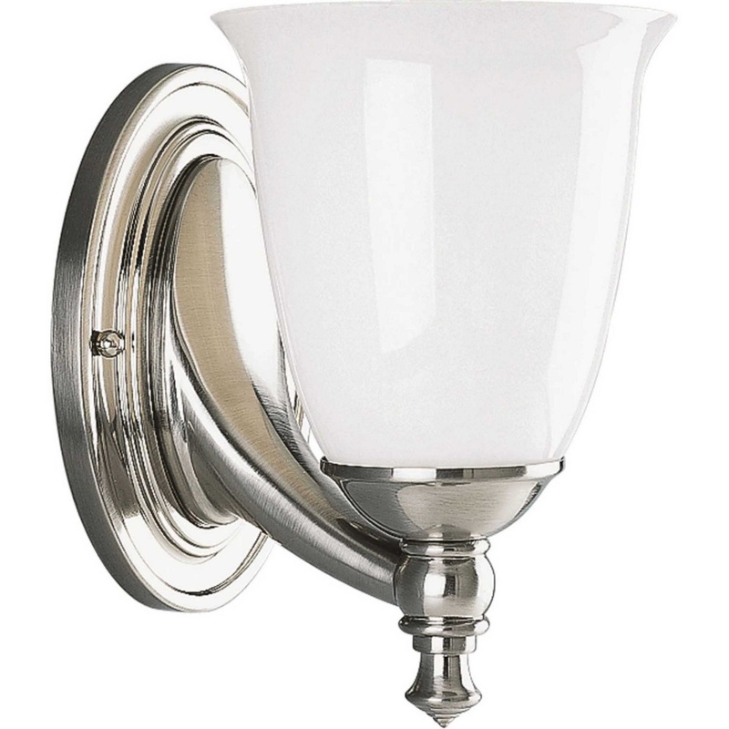 Victorian One Light Bath in Brushed Nickel
