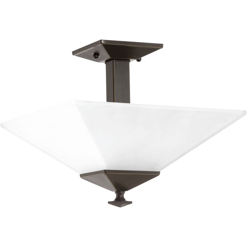 Clifton Heights Two Light Flush Mount in Antique Bronze