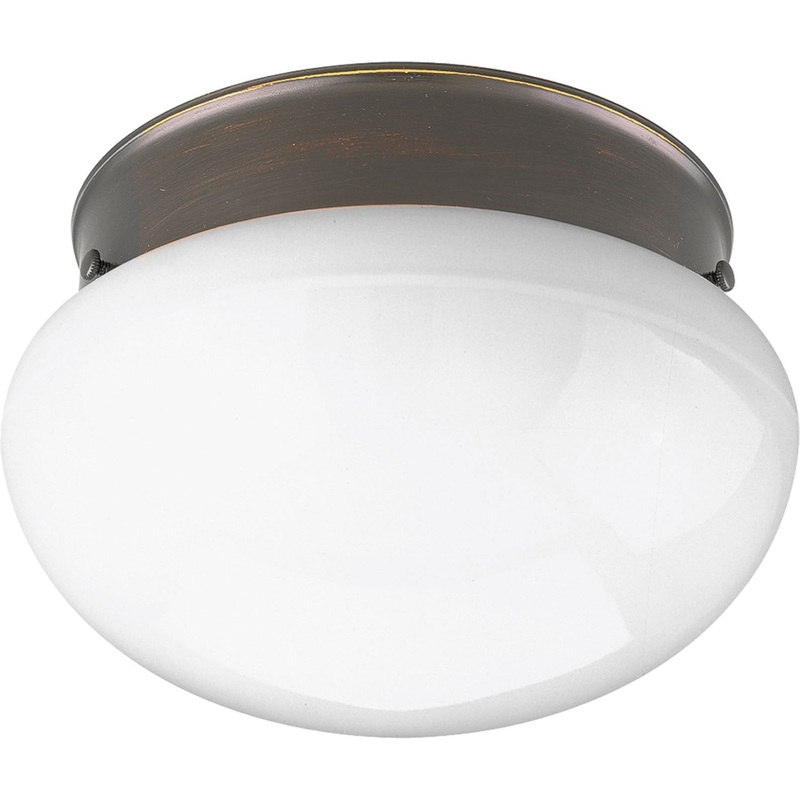 Fitter One Light Flush Mount in Antique Bronze